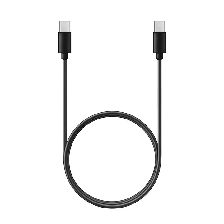 Cablu de date si incarcare, USB-C, 60 W, 3 A, 1 m, Negru
