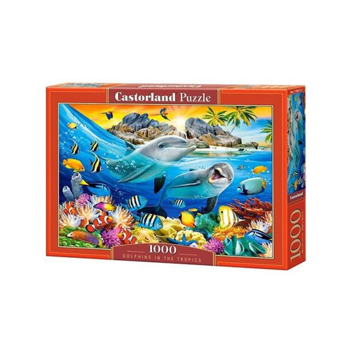 Castorland 1000 db-os puzzle - Delfinek a trópusokon (C-104611)