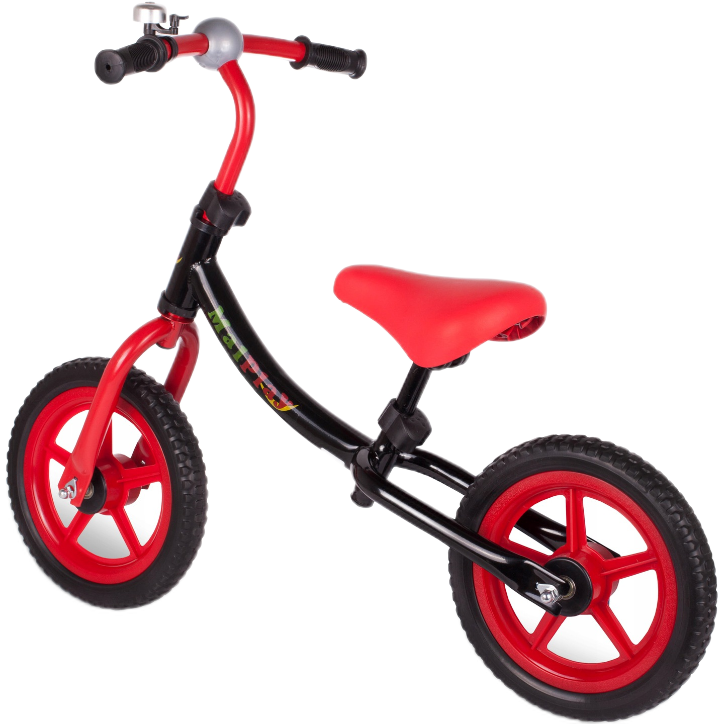 Bicicleta fara pedale de 12 inch cu roti EVA, rosu - eMAG.ro