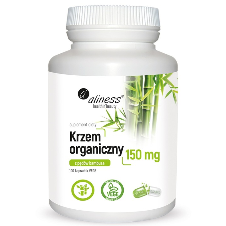 Aliness A bambuszrügyekből származó organikus szilícium 150 mg kapszula, 100 db
