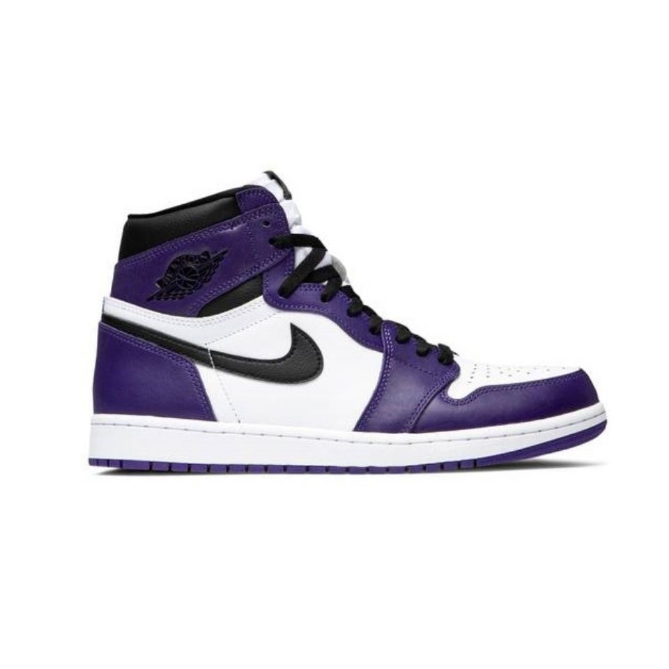 purple jordan 1's