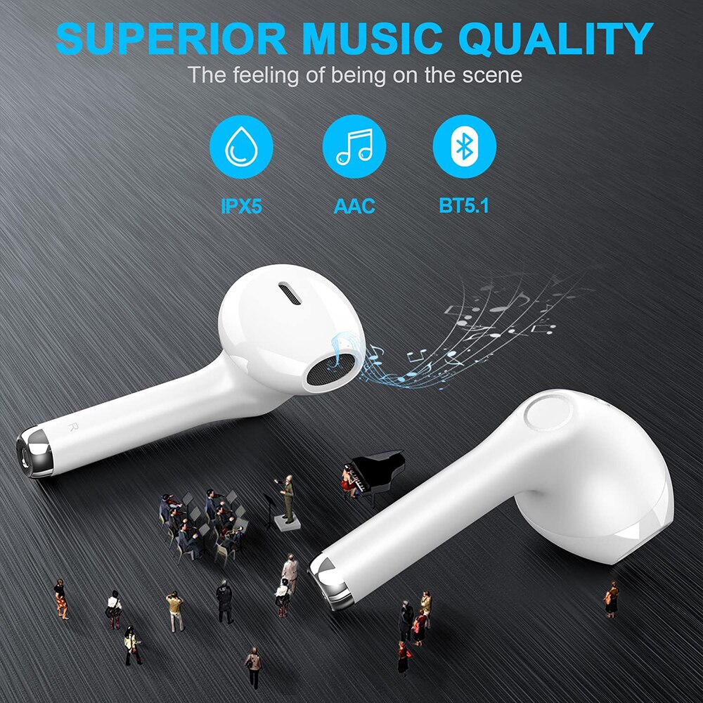 Слушалки JUP Yobola T2 Pro 1296452-8865, Bluetooth 5.1, In-ear, HiFi ...