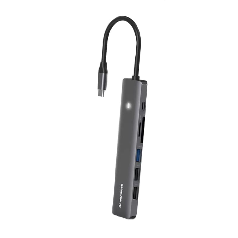 Adaptor Multiport Blueendless, Hub 7 In 1 USB Type-C la HDMI 4K, PD ...