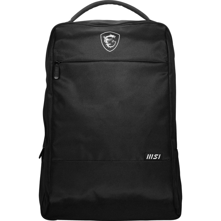 Rucsac laptop MSI Essential, 2 compartimente, negru, 16 inch