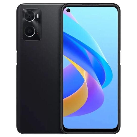 Telefon mobil Oppo A76, Dual SIM, 128GB, 4GB RAM, 4G, Glowing Black