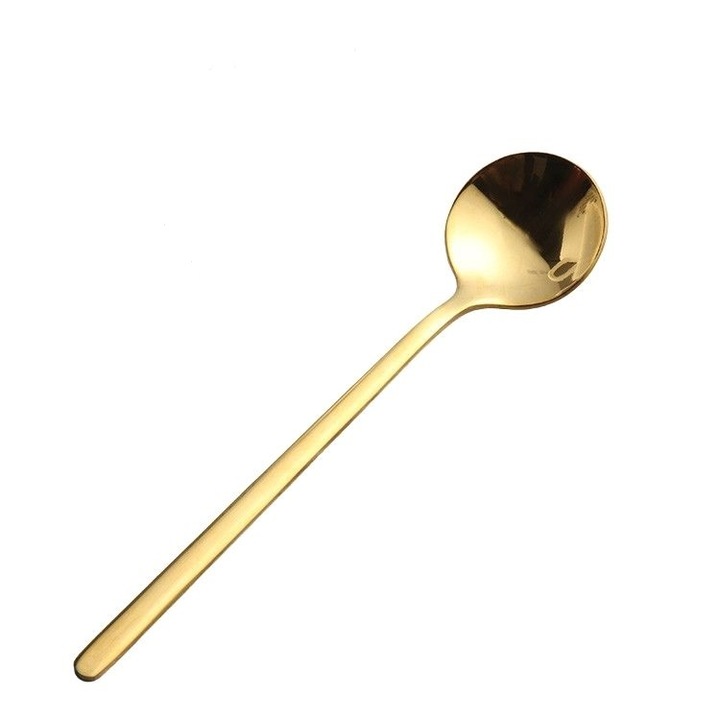 Лъжички, Златисти, 13 см, Комплект от 6