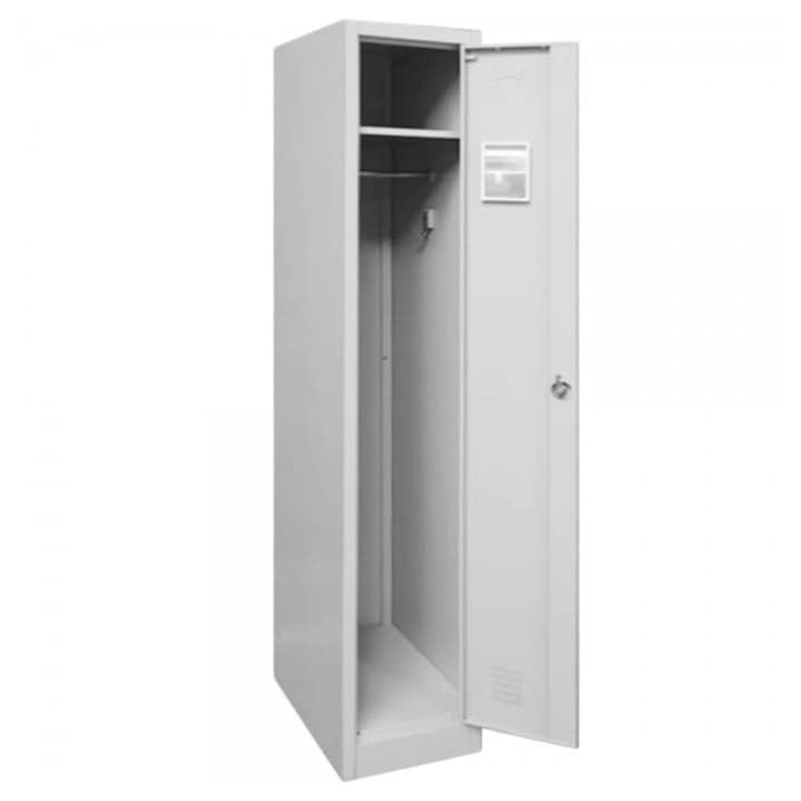 Vestiar metalic cu 1 usa 300x500x1800 mm, asamblat, Plus