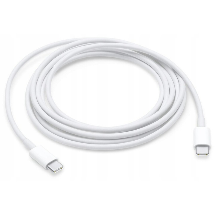 USB-C/USB-C kábel, Apple kompatibilis, fehér