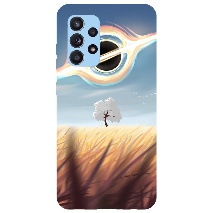 Husa compatibila cu Samsung Galaxy A22 5G model Black Hole, Silicon, TPU, Viceversa