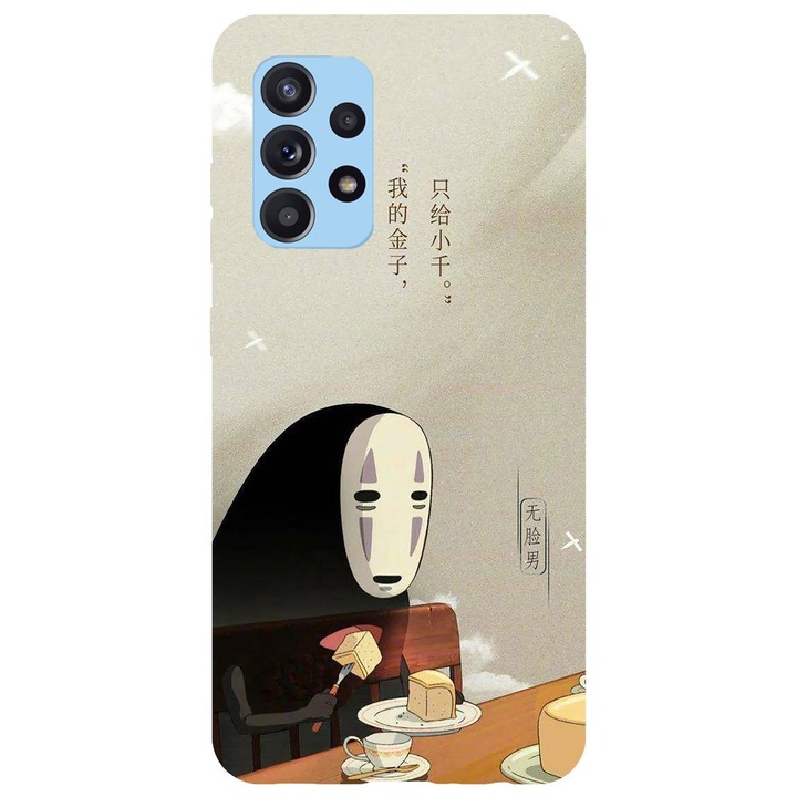 Husa compatibila cu Samsung Galaxy A22 5G model No Face Spirited Away, Silicon, TPU, Viceversa