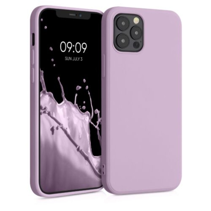Telefontok Apple iPhone 12 / iPhone 12 Pro készülékhez, szilikon, lila, 53844.140, kwmobile