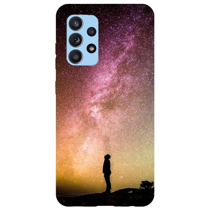 Husa compatibila cu Samsung Galaxy A22 5G model Milky Way, Silicon, TPU, Viceversa