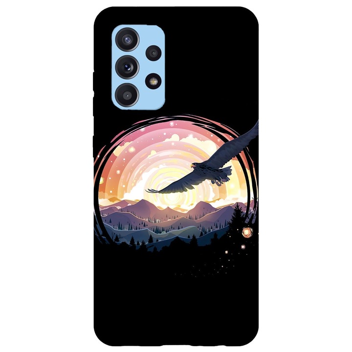 Husa compatibila cu Samsung Galaxy A22 5G model Nature watcher, Silicon, TPU, Viceversa
