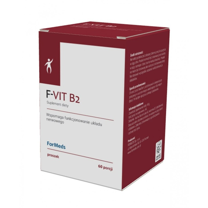 Supliment alimenatr, ForMeds, Vitamina B2, 60 de portii