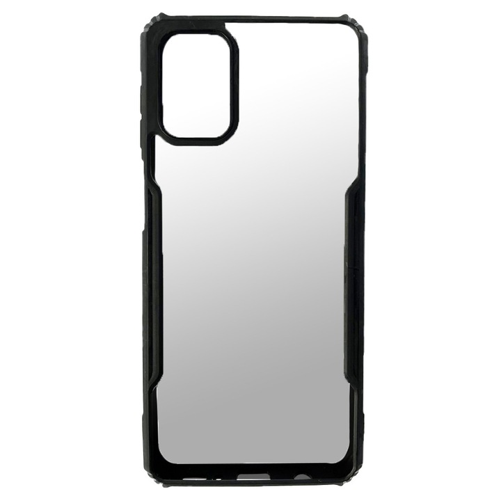 Husa cu bumper TPU pentru Samsung Galaxy M31s, Protectie Camera, Super Slim, Negru