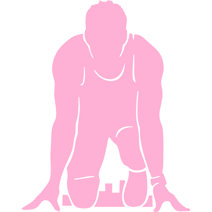 Sticker auto ''Atlet'', 20x7 cm, Roz