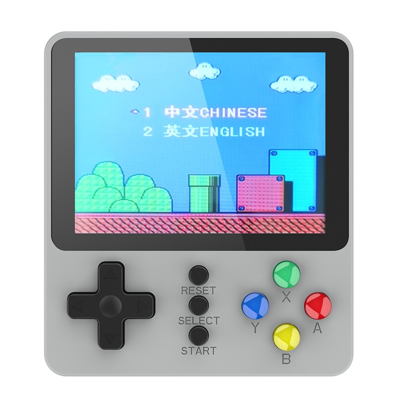 Consola retro portabila, STELS, K51, 500 de jocuri, Retro, Gri