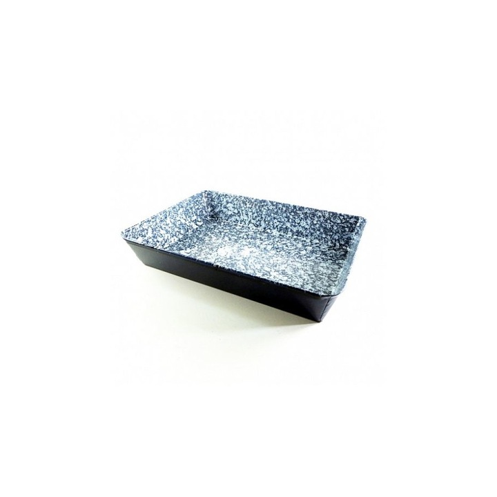 Tava emailata, 27x20 cm, Negru