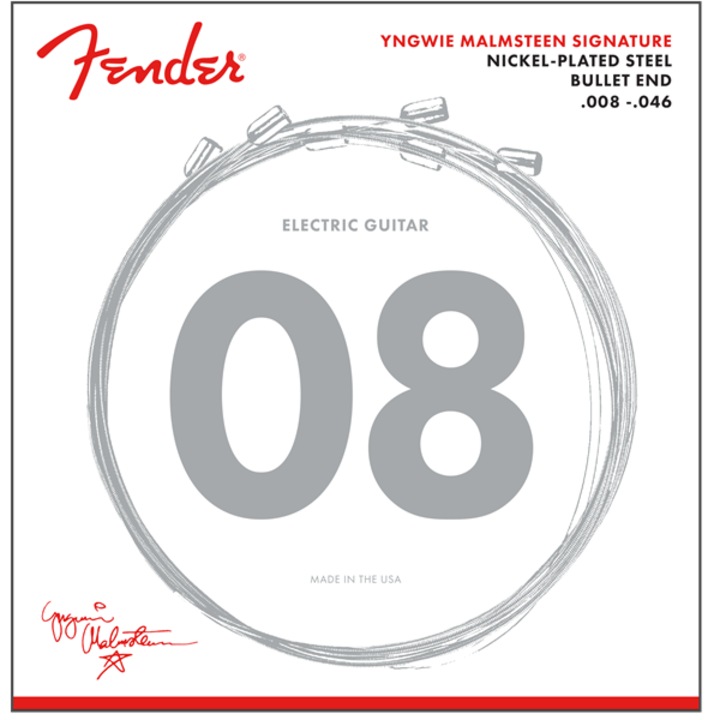 Струни за електрическа китара Fender Yngwie Malmsteen Signature, 08-46, Никелирана стомана