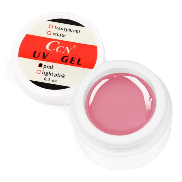 Gel UV constructie CCN, 15 ml, Roz Laptos GCCN