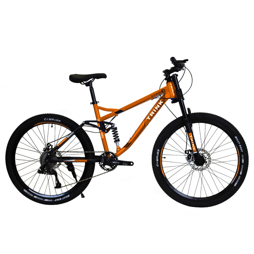 Bicicleta MTB frana pe disc suspension, Trink B216-orange 26" - eMAG.ro