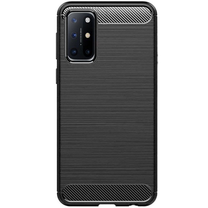Калъф SILKASE за OnePlus 8T, карбон силикон, черен цвят