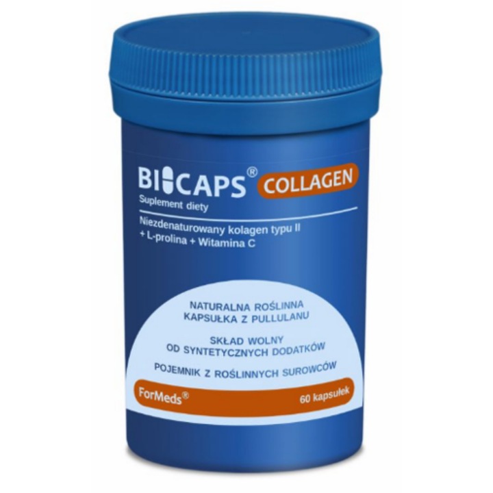 Supliment alimentar, ForMeds, Colagen/Vitamina C, 60 de capsule