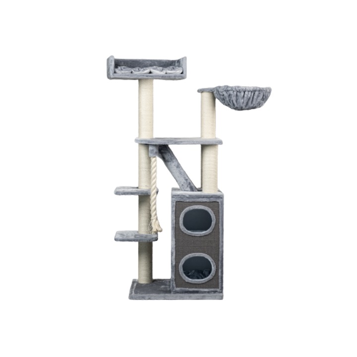 Ansamblu de joaca pentru pisici Cat Penthouse Light Grey, 195 cm
