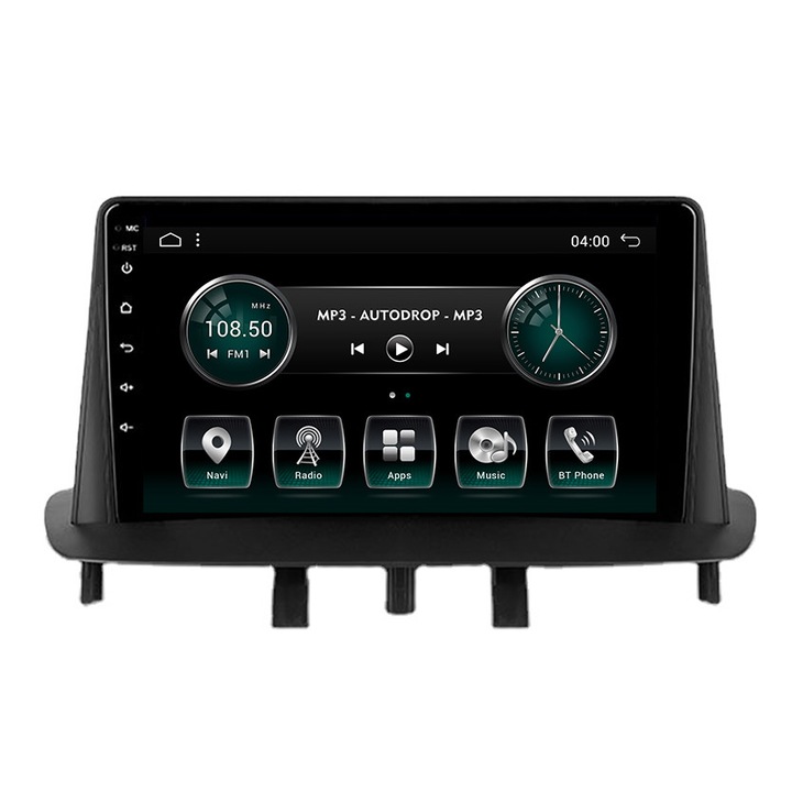 AutoDrop navigáció, Renault Megane 3, Fluence, 2009-2016, Android 10, nyolcmagos - AC8257, 4 GB RAM és 64 GB ROM, 9 hüvelykes - AD-BGAMEGANE3AC