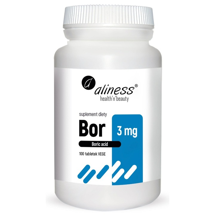 Supliment alimentar, Aliness, Bor 3 mg, 100 de capsule
