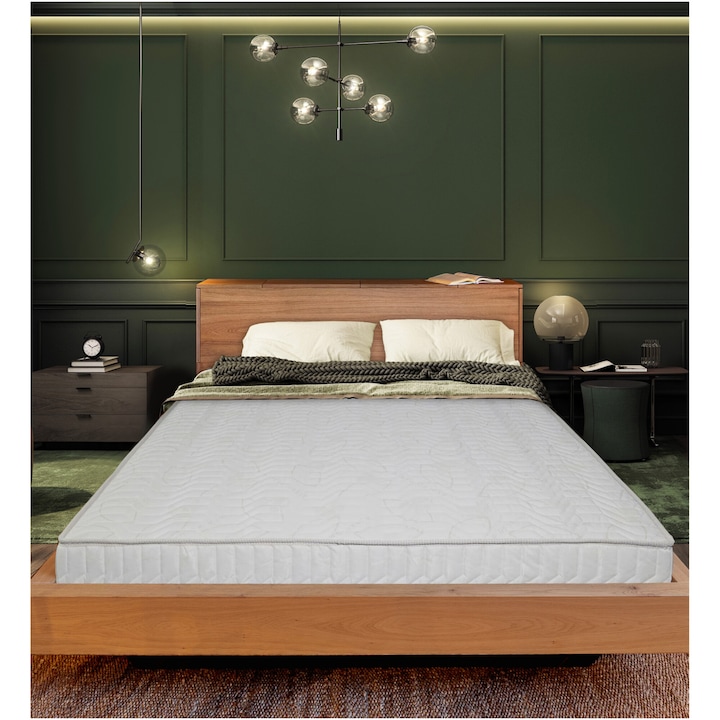 Star Moon Argan Deluxe szuper ortopéd matrac, 160x200x18 cm, hipoallergén poliuretán hab, 5 komfortzóna, argán huzat, közepes / kemény keménységű