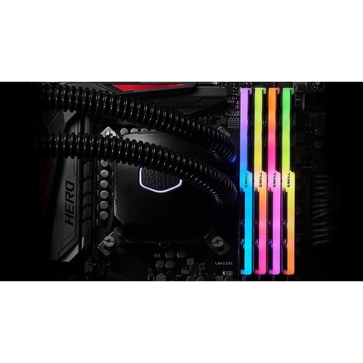Memorie RAM G.Skill Trident Z RGB, F4-3600C16Q-64GTZRC, DDR4, 64 GB, 3600MHz, CL16