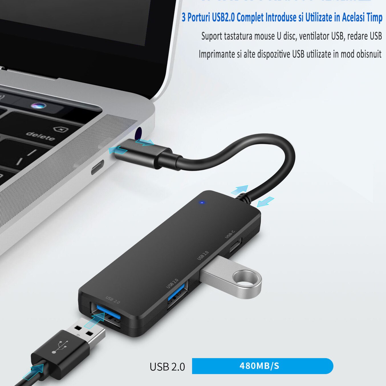 LOGILINK - UA0306 USB 3.0 (3.1 Gen 1) Type-A 5000Mbit / s Argento