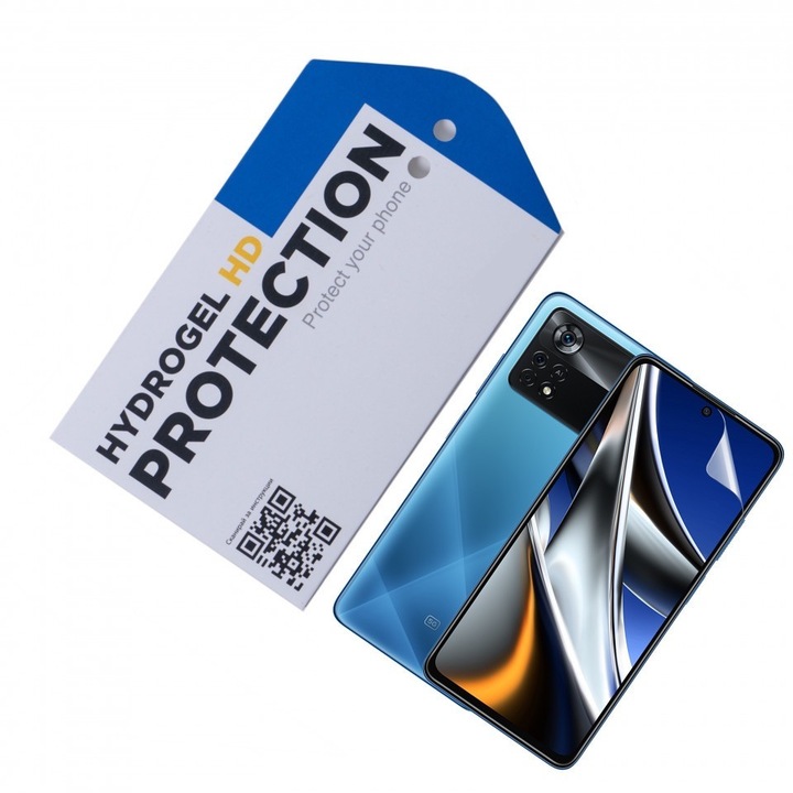 Удароустойчив протектор Ofisite за Xiaomi Poco X4 Pro 5G, Hydrogel HD, Удароустойчиво покритие