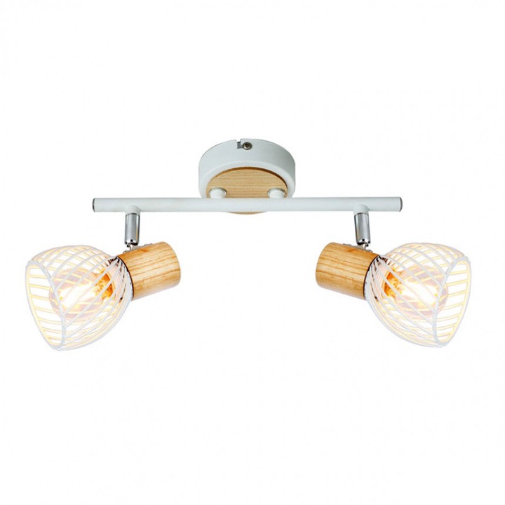 Спот Lightex ADRIANA, 2xE14, 250x90x180mm, Бял