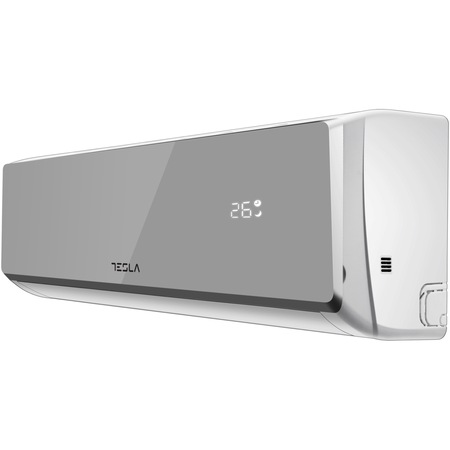 Aparat de aer conditionat Tesla 12000 BTU WIFI, Clasa A++, Functie incalzire, Functie Turbo, Flux Aer 3D, I Feel, Autocuratare, Timer, Filtru lavabil, Carcasa anti-rugina, Inverter, R32, TT34EX82SM-1232IAW, Argintiu