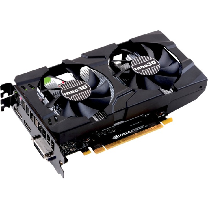 Placa video Inno3D GeForce® GTX 1050 Ti Twin x 2, 4GB GDDR5, 128-bit