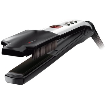 Set profesional pentru intins parul Valera Swiss'x Super Brush&Shine, 230 grade, display digital, generator de ioni, placare ceramica, incalzire ultra rapida, Alb/Negru Set profesional pentru intins parul Valera Swiss'x Super Brush&Shine, 230 grade, display digital, generator de ioni, placare ceramica, incalzire ultra rapida, Alb/Negru
