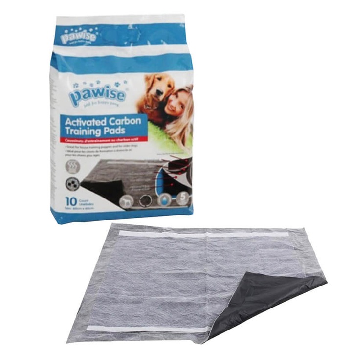 Set Covoras absorbant, carbon, pawise, 60x90 cm, 10 buc/ set