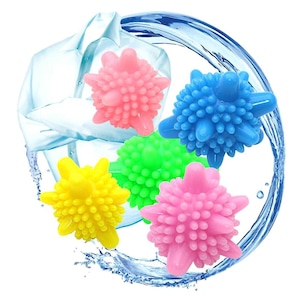Set 5 bile pentru prevenirea formarii scamelor pe haine in masina de spalat, 5 cm, Multicolor