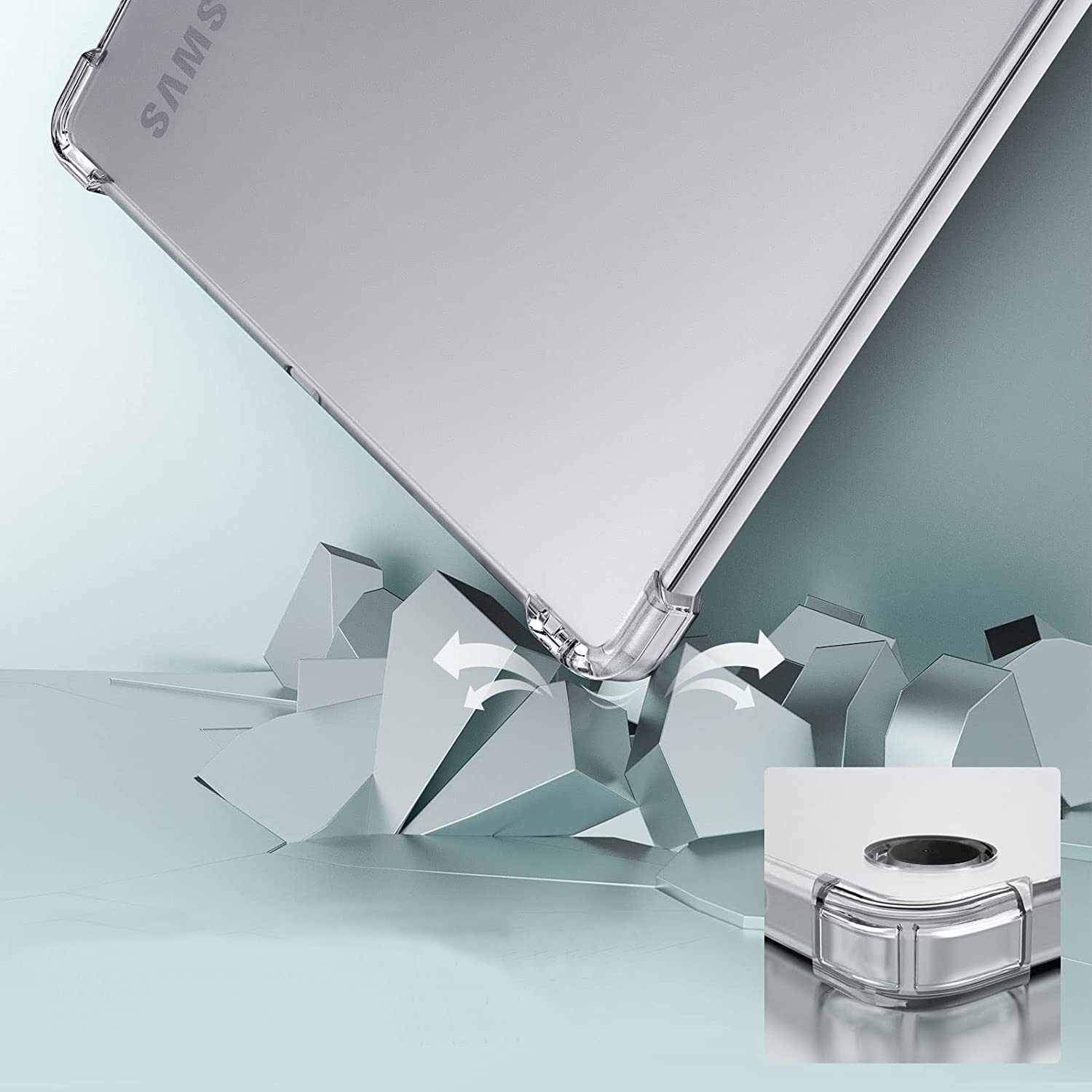 Husa Gel TPU pentru Samsung Galaxy Tab A8 10.5 Inch (2022) - Transparenta