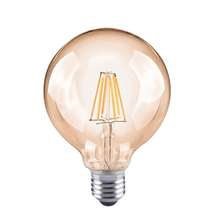 IRIS Lighting Filament Bulb Longtip ST64 LED fényforrás, 6W, 4000K, 540lm, E27, arany