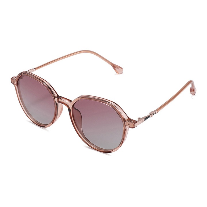 Ochelari de soare dama Techsuit cu lentile polarizate si protectie UV, 2203, Maro