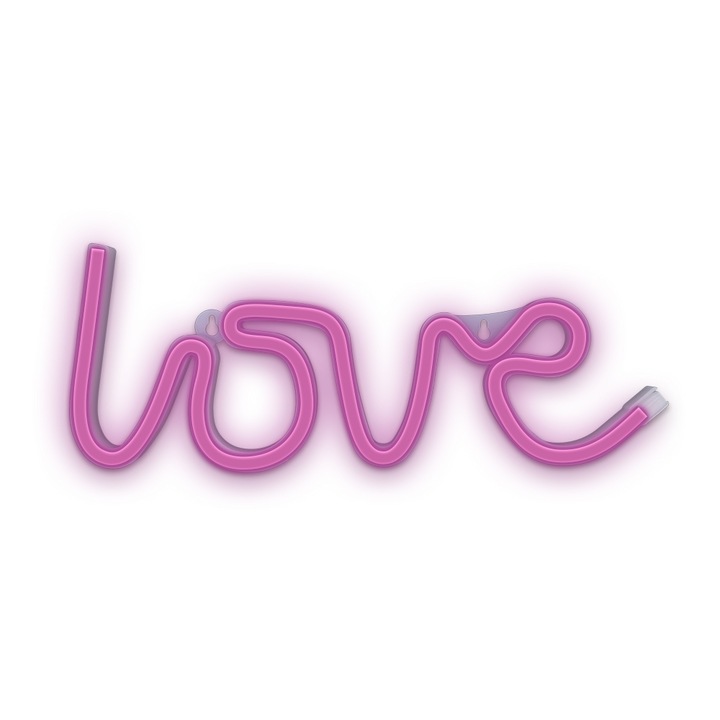 Forever love neon LED fény, Rószaszín