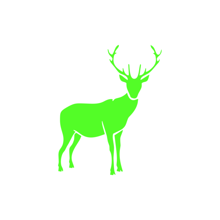 Sticker auto ''Cerb full'', 22x20 cm, Verde