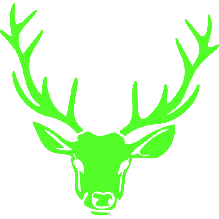 Sticker auto ''Cerb'', 20x18 cm, Verde