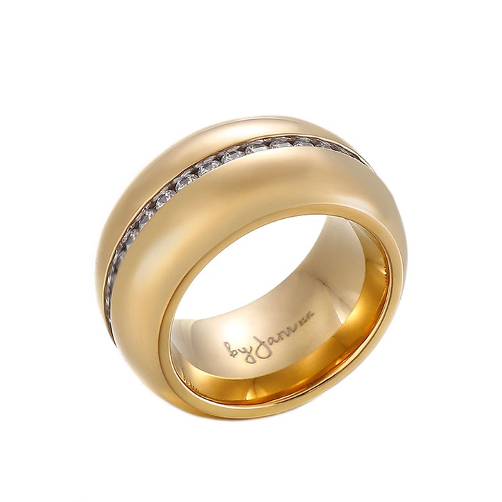 Gyűrű 4035 rozsdamentes acél, Aranyszín
