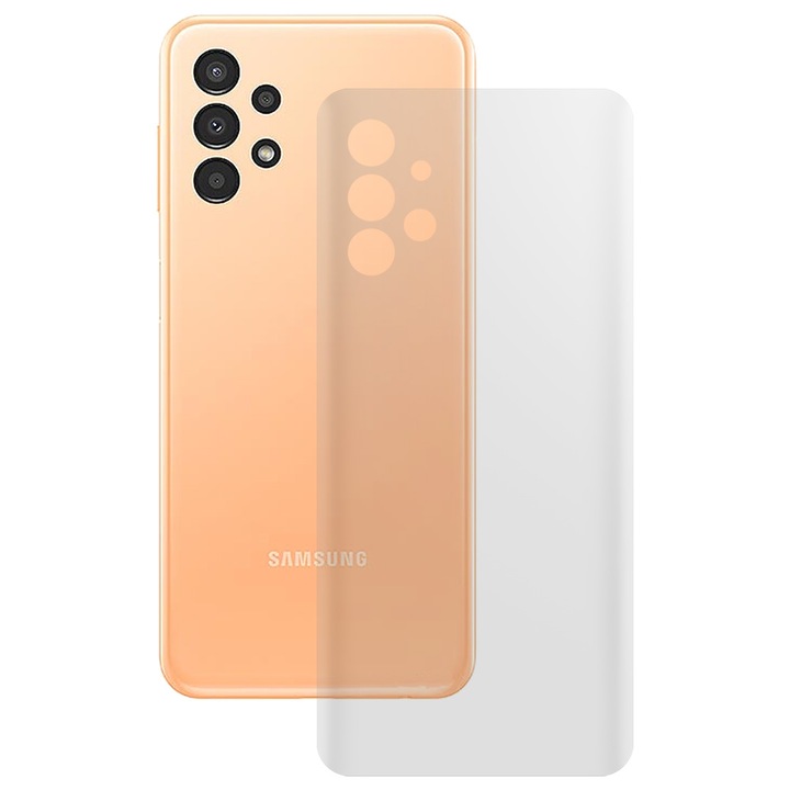 SILKASE matt hátfólia Samsung Galaxy A13-hoz, megújuló szilikon védelem