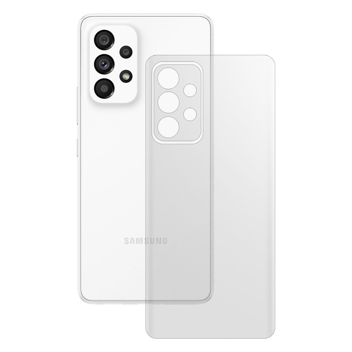 SILKASE matt hátfólia Samsung Galaxy A73/ A73 5G telefonhoz, megújuló szilikon védelem
