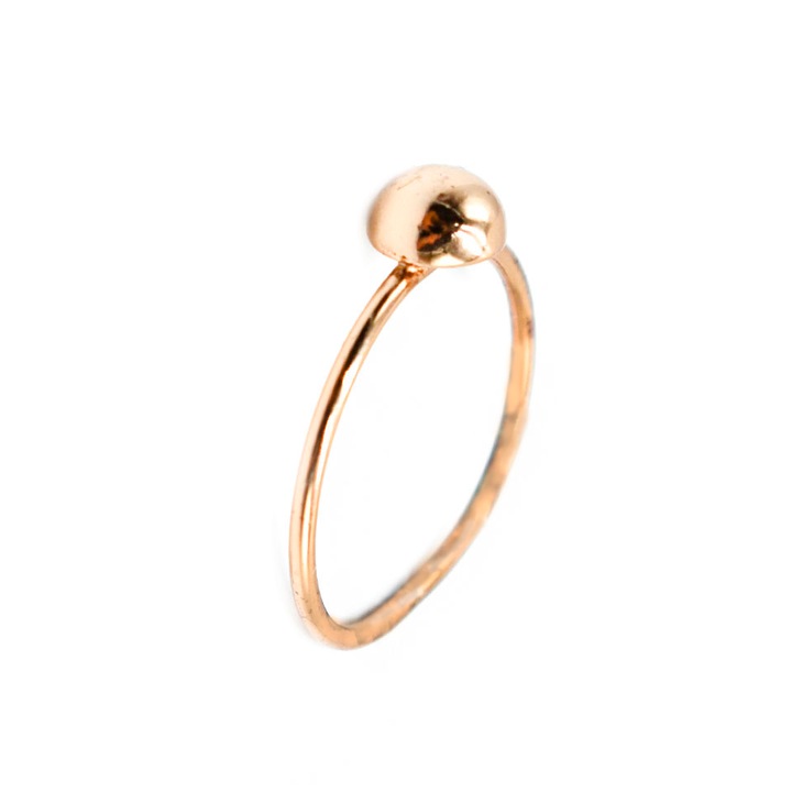 Inel dama, Argint 925, Rose Gold, 54 mm